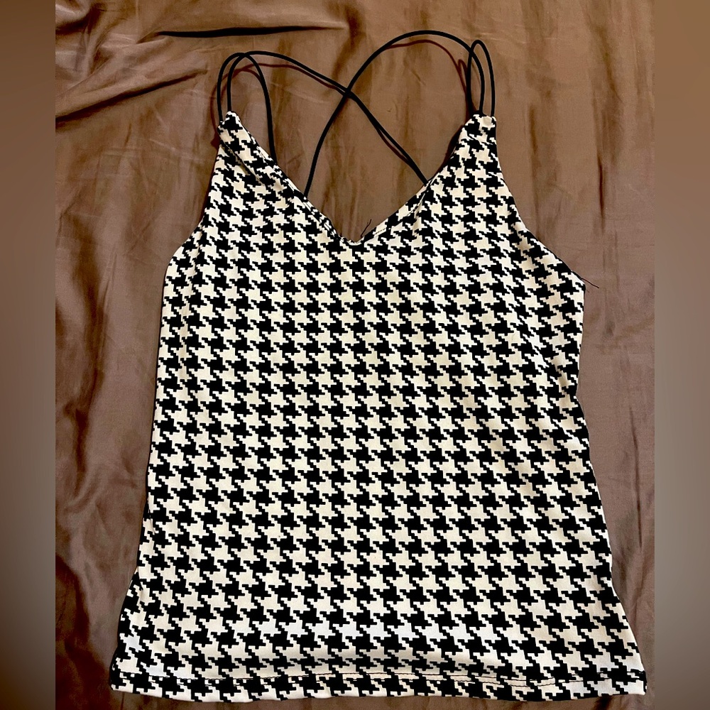 Houndstooth tank top